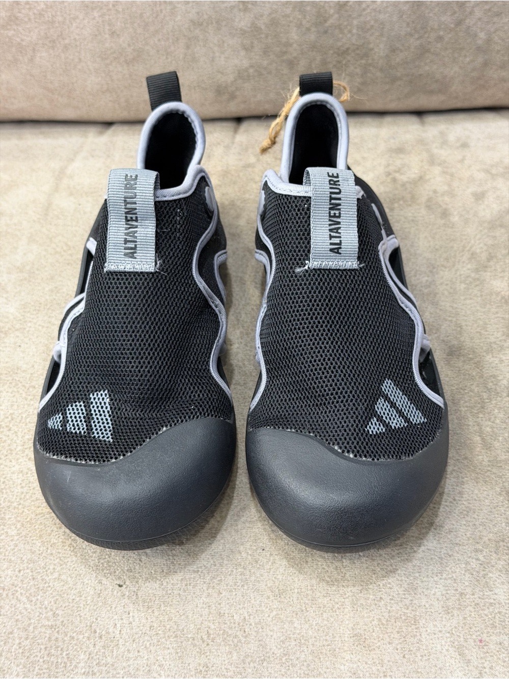 adidas Altaventure 3.0 Kids Water Shoes Size 2 Black Grey JP5747